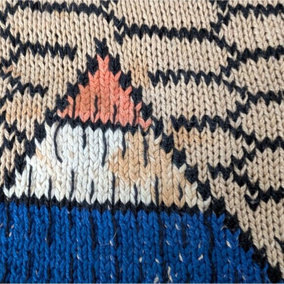 Alfonso Pozo for Globetrotter Hand Knit Cardigan Womens Size XL Tribal Ethnic - Picture 6 of 13